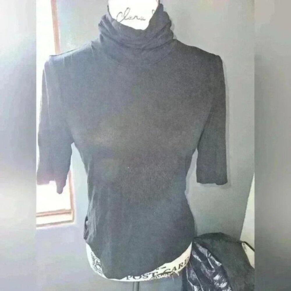 Shein Womans Black Turtleneck Size XL (12)